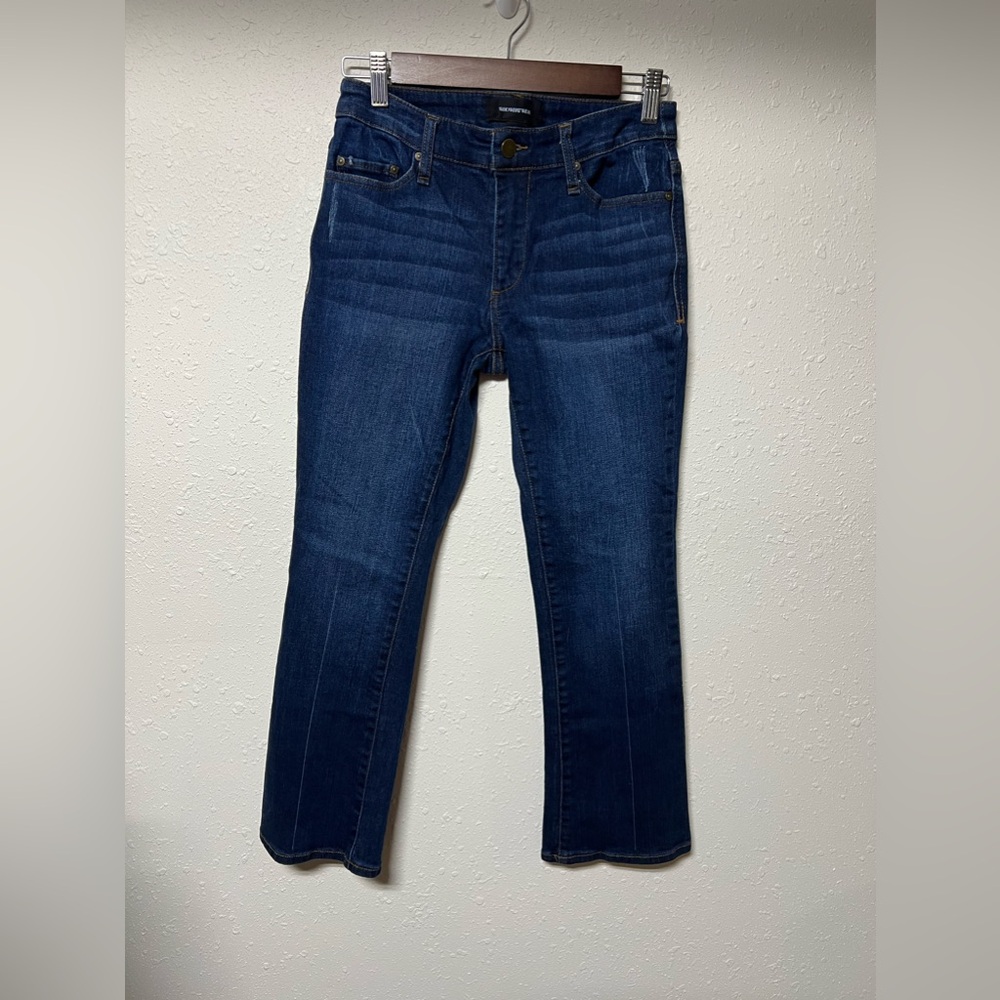Who What Wear Dark‎ Wash Denim Jeans Stretch Ankle Size 2 High Rise Skinny Fit